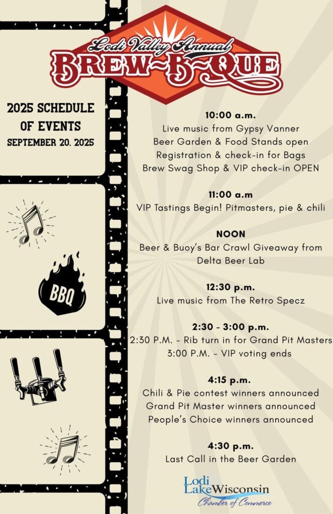 2025 Brew Schedule of Events Poster 2025 Brew Schedule of Events Poster
