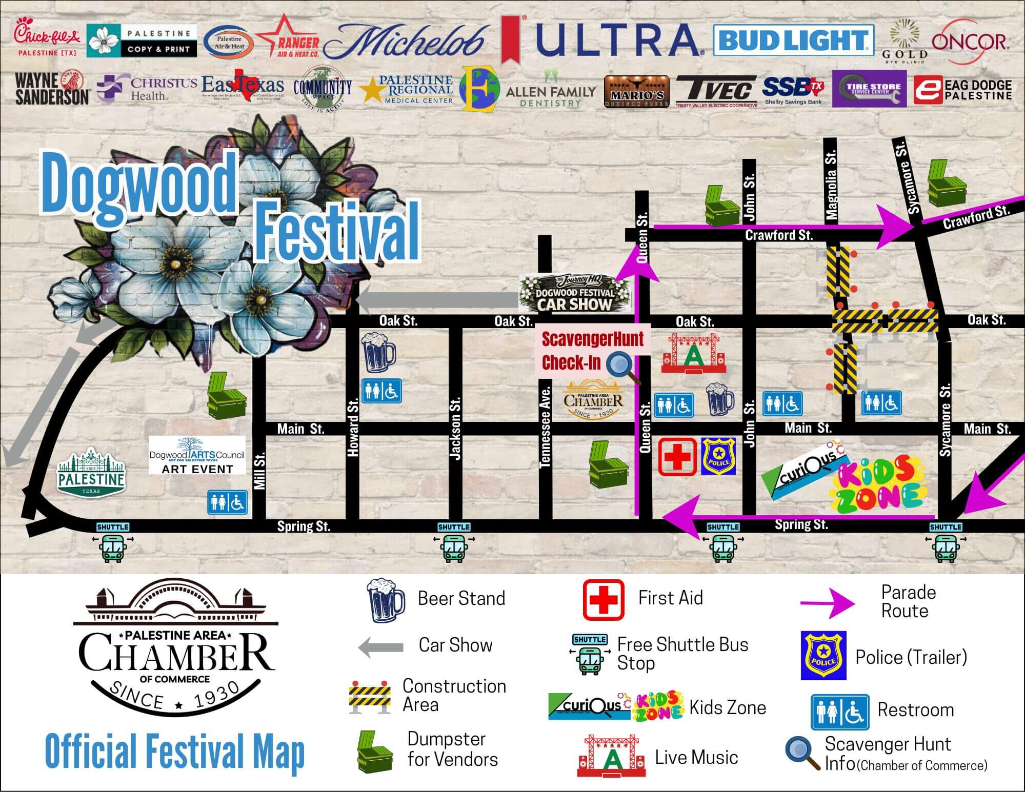 Festival Map for Patrons