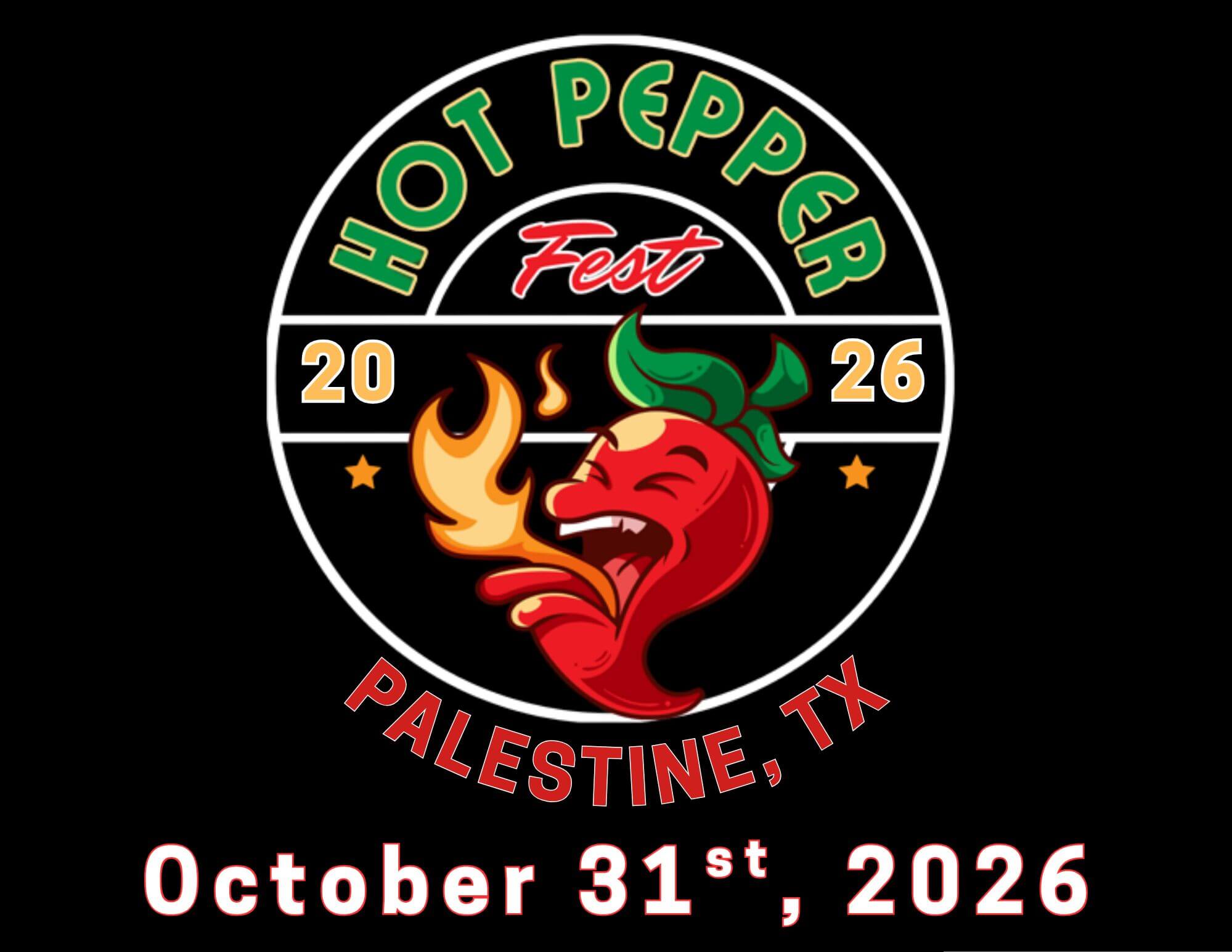 Hot Pepper Festival 2026 Logo w Date