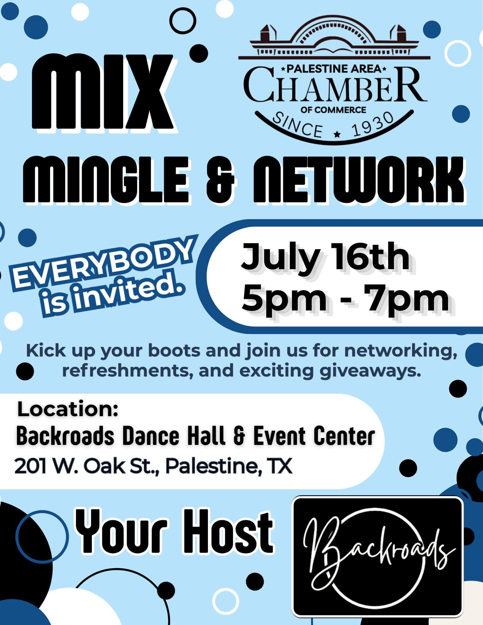 Mingle &amp; Network- July