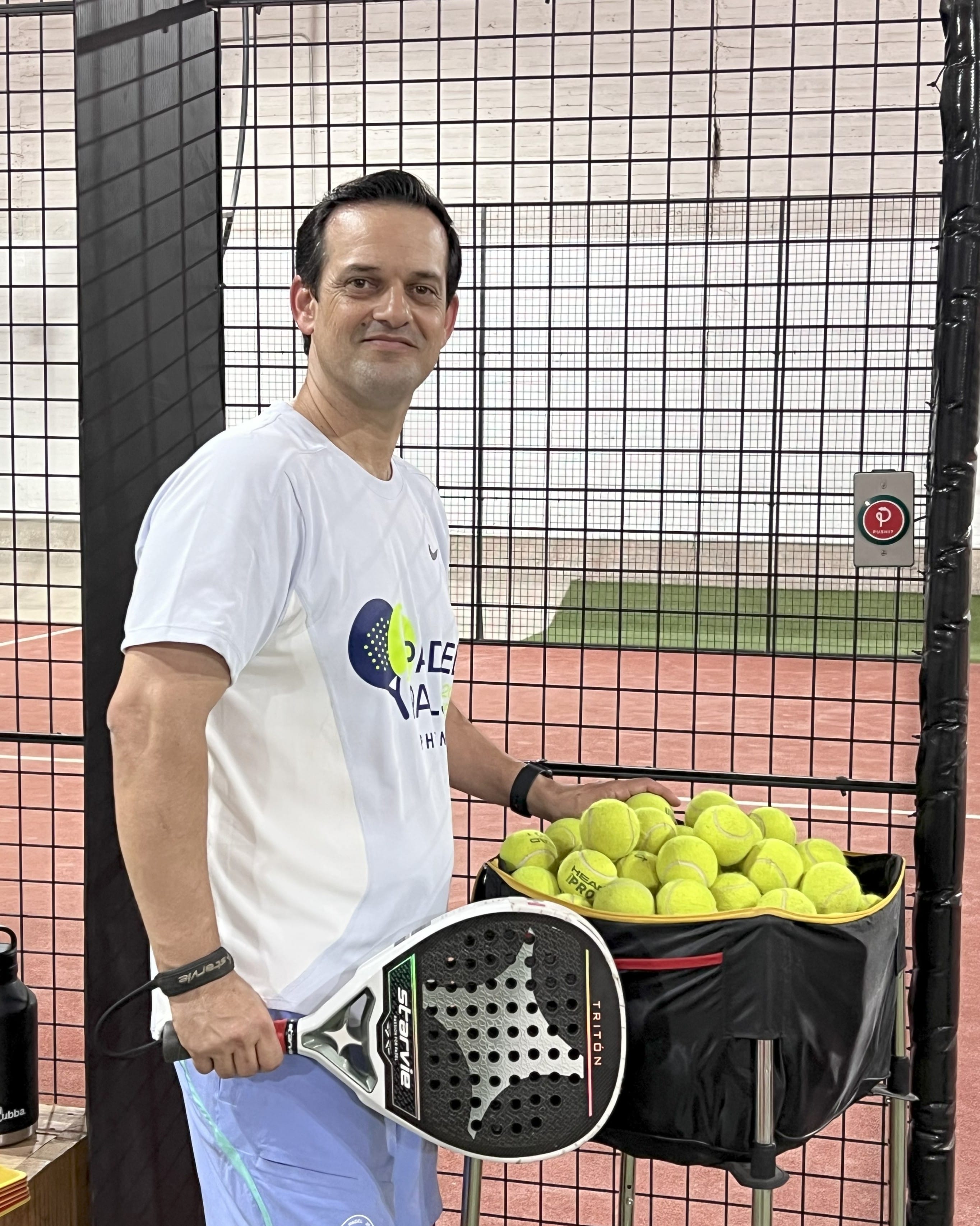 Carlos Pereyra Padel Coach and Owner and Co founder Carlos Pereyra,
Coach and Co-Founder