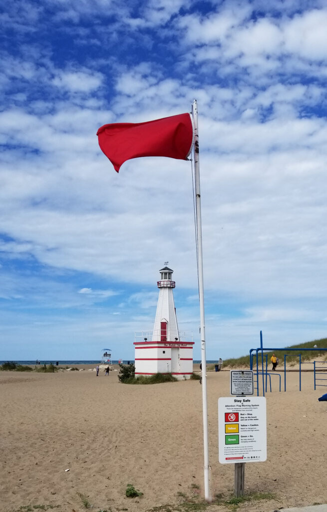 Red Flag Warning - New Buffalo Beach