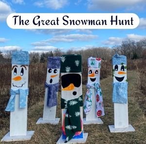 Chikaming Open Lands Snowman Hunt