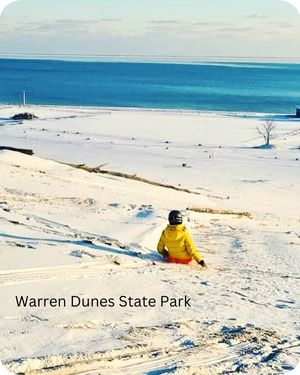 Warren Dunes State Park Sledding (1)