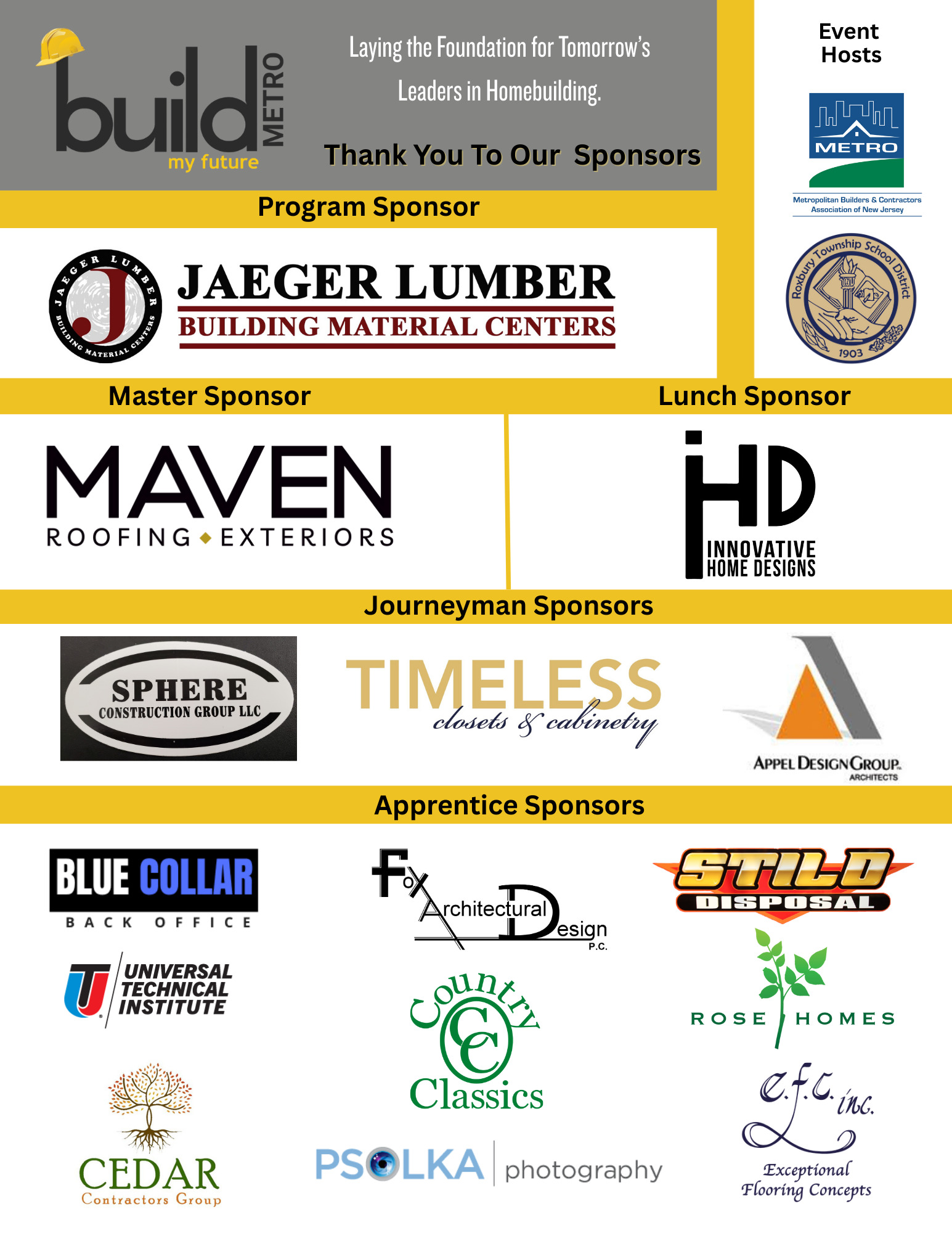 BMF Sponsors Flyer