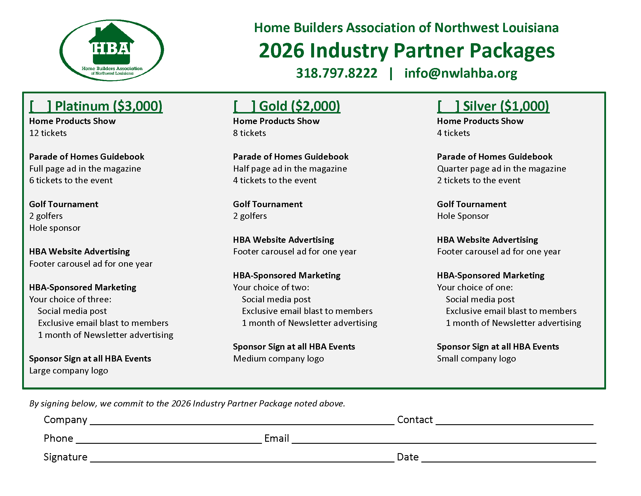 2026 HBA Sponsorship