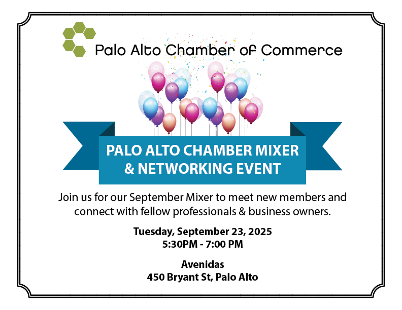 Palo Alto Chamber September Mixer & Networking Event - 9/23/25