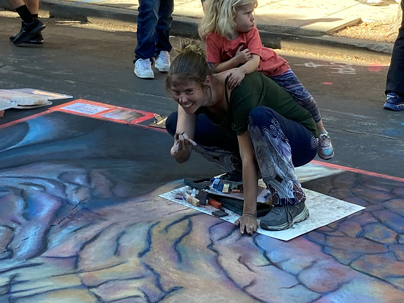 Chelsea Parks & Vicki Richtman Chalk Art