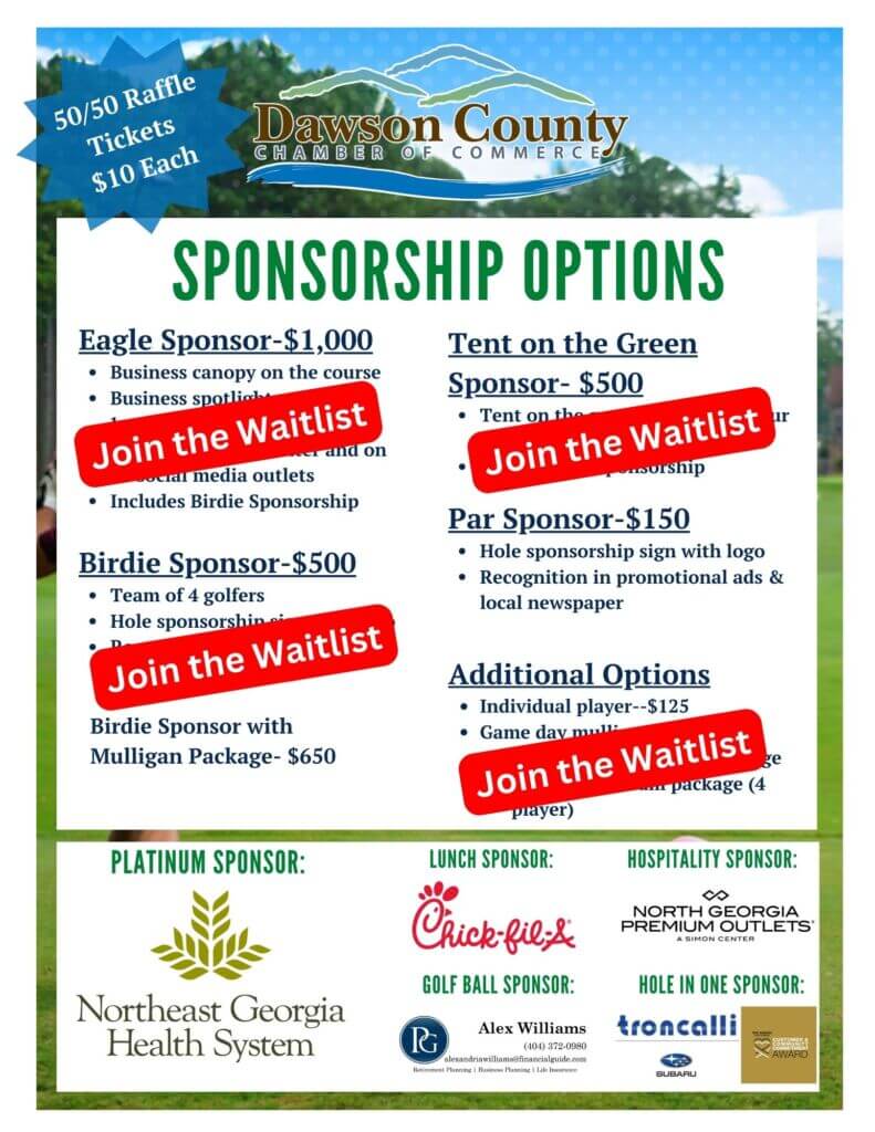 WAITLIST - 28th Annual Golf Classic Flyer (1)