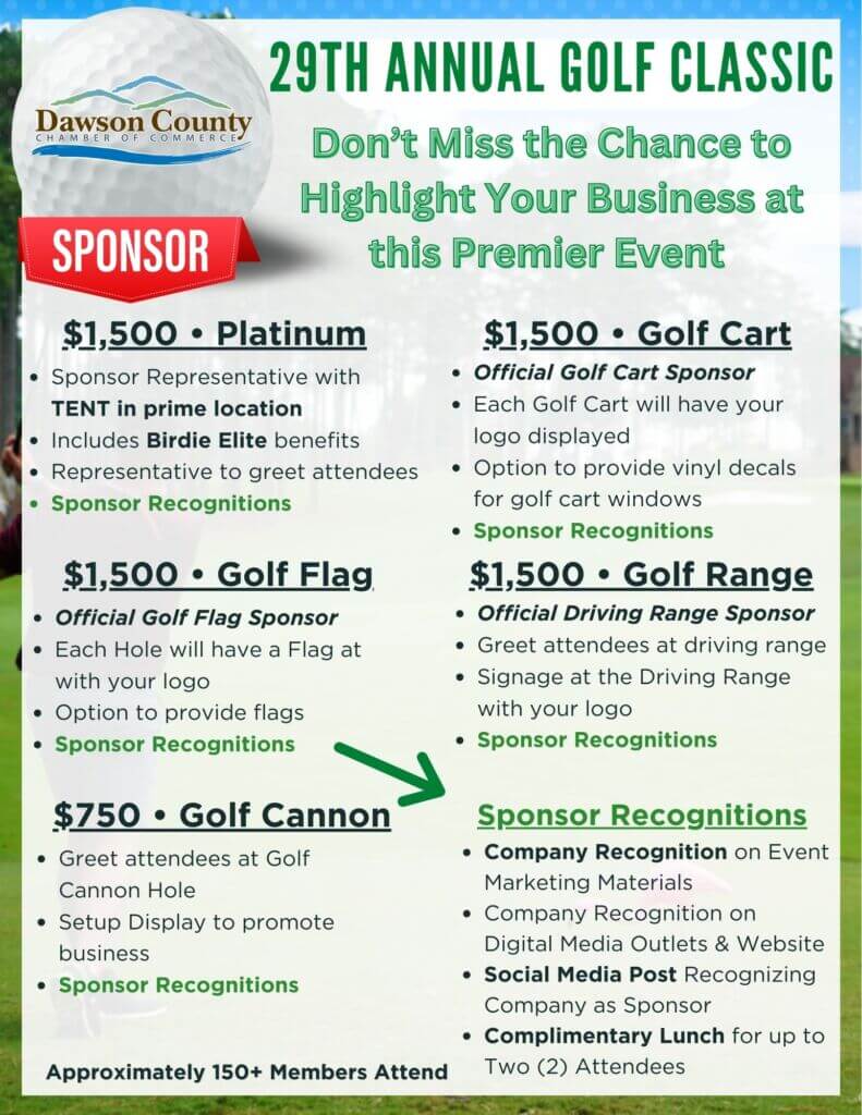 29th Annual Golf Classic Sponsorships (8.5 x 11 in) 29th Annual Golf Classic Sponsorships (8.5 x 11 in)