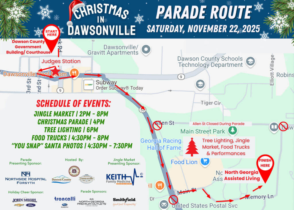 Christmas Parade Route Map Public (1) Christmas Parade Route Map Public (1)