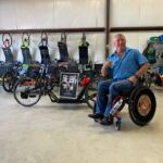 Photo of Patrick Kelly with handcycle recumbent bike