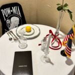 Phot of POW MIA table