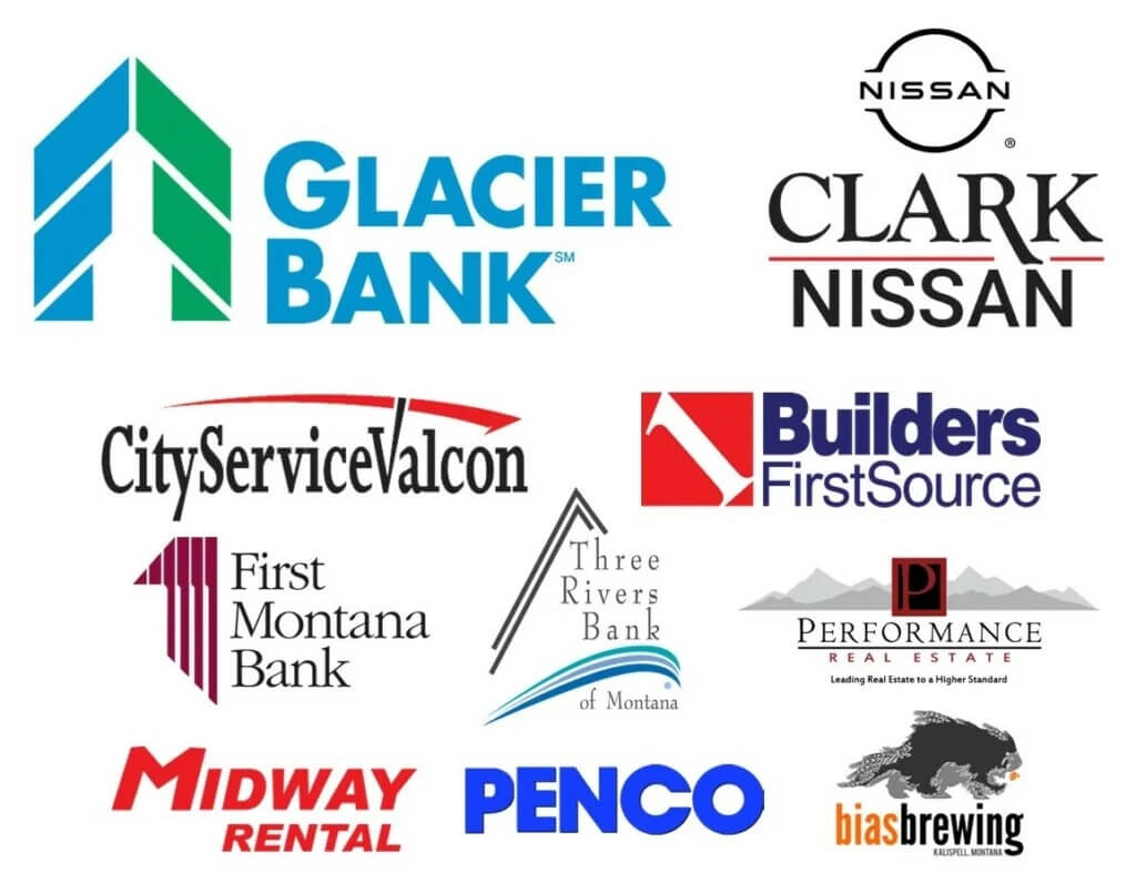 Flathead building association sponsor logos