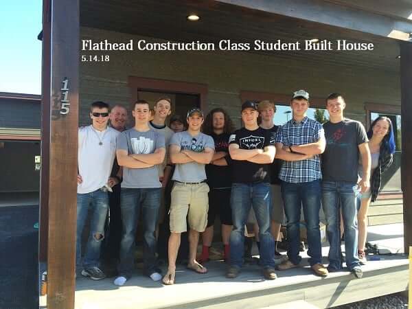Flathead Construction Class Student Build House