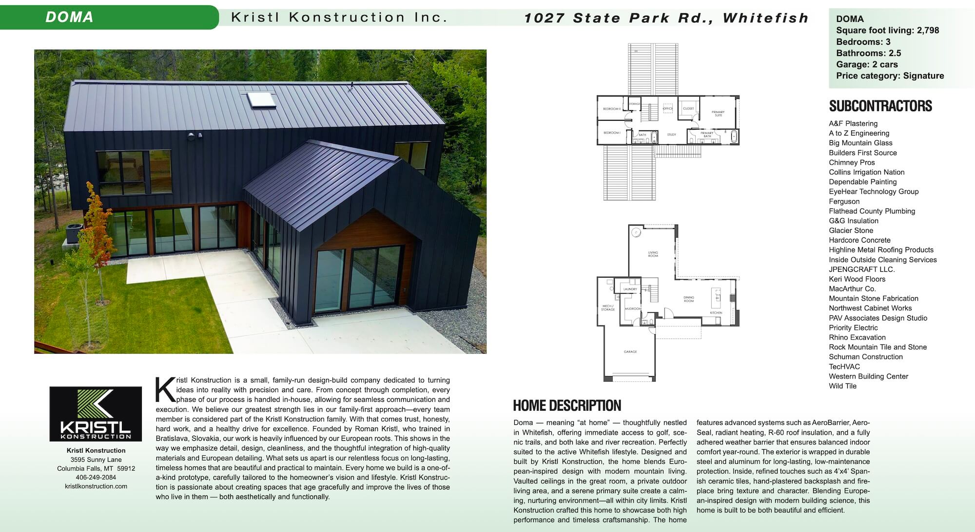 Kristl Konstruction - Parade of Homes