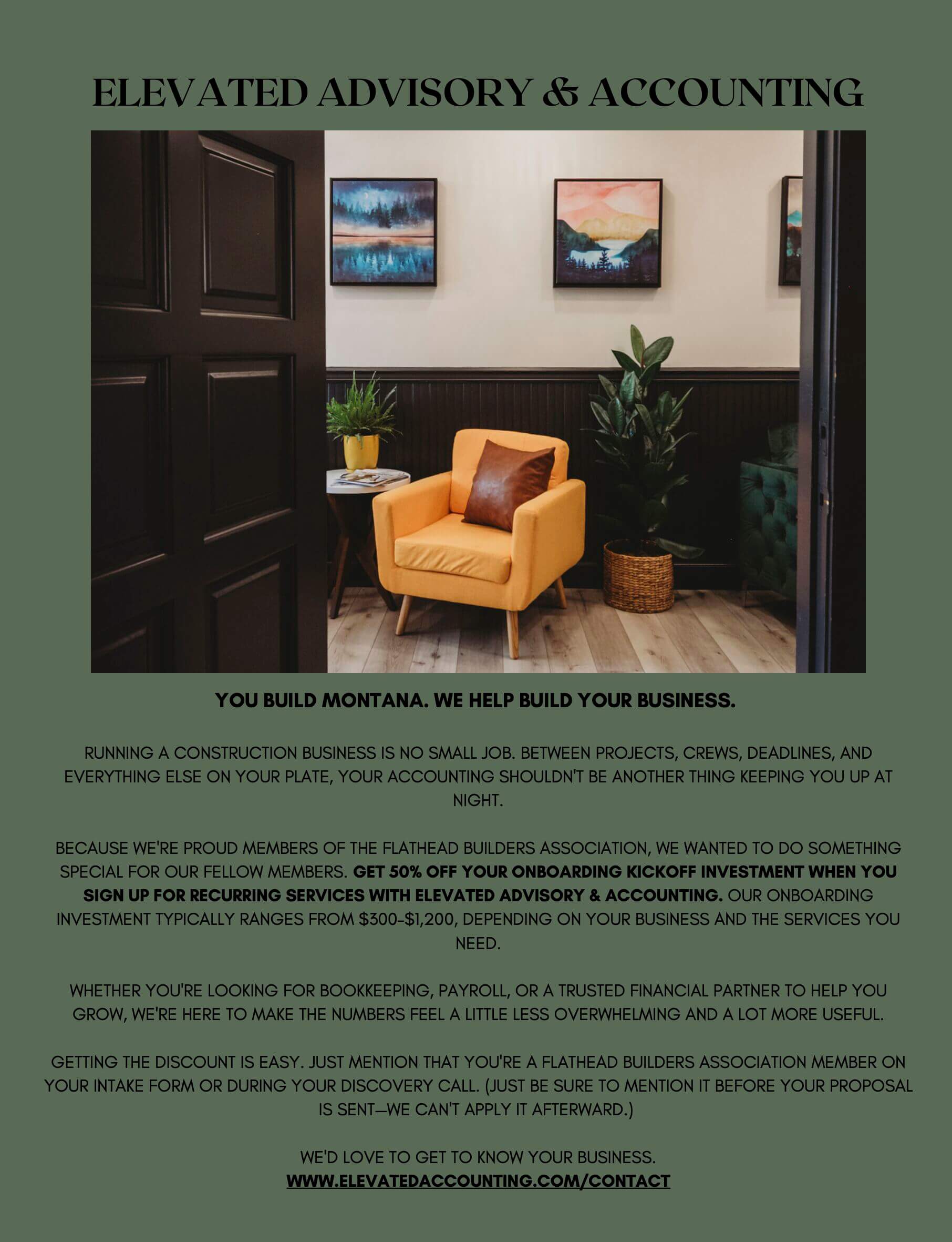 Elevated Advisory FBA offer