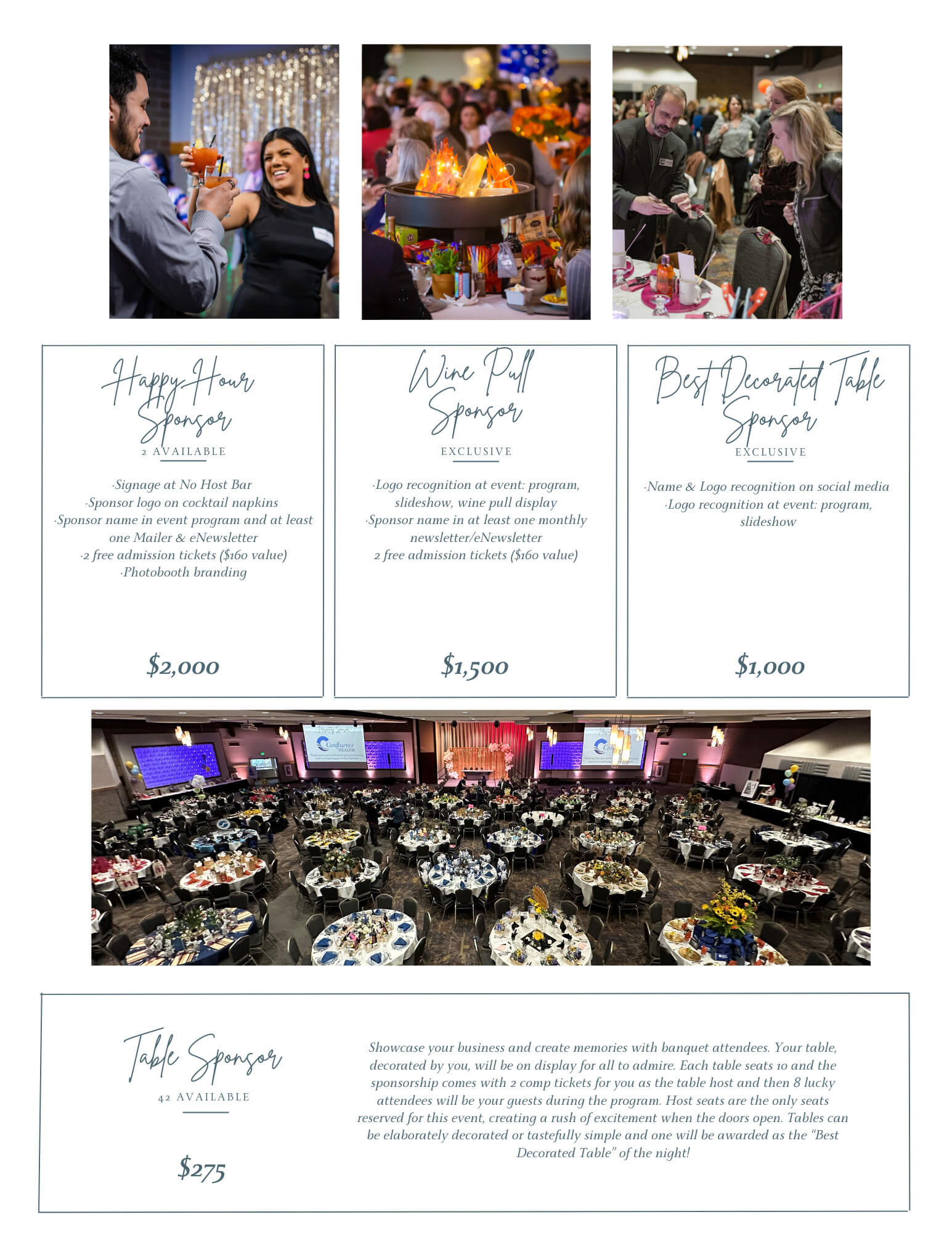 Banquet Sponsor Opportunities (1) Banquet Sponsor Opportunities (1)