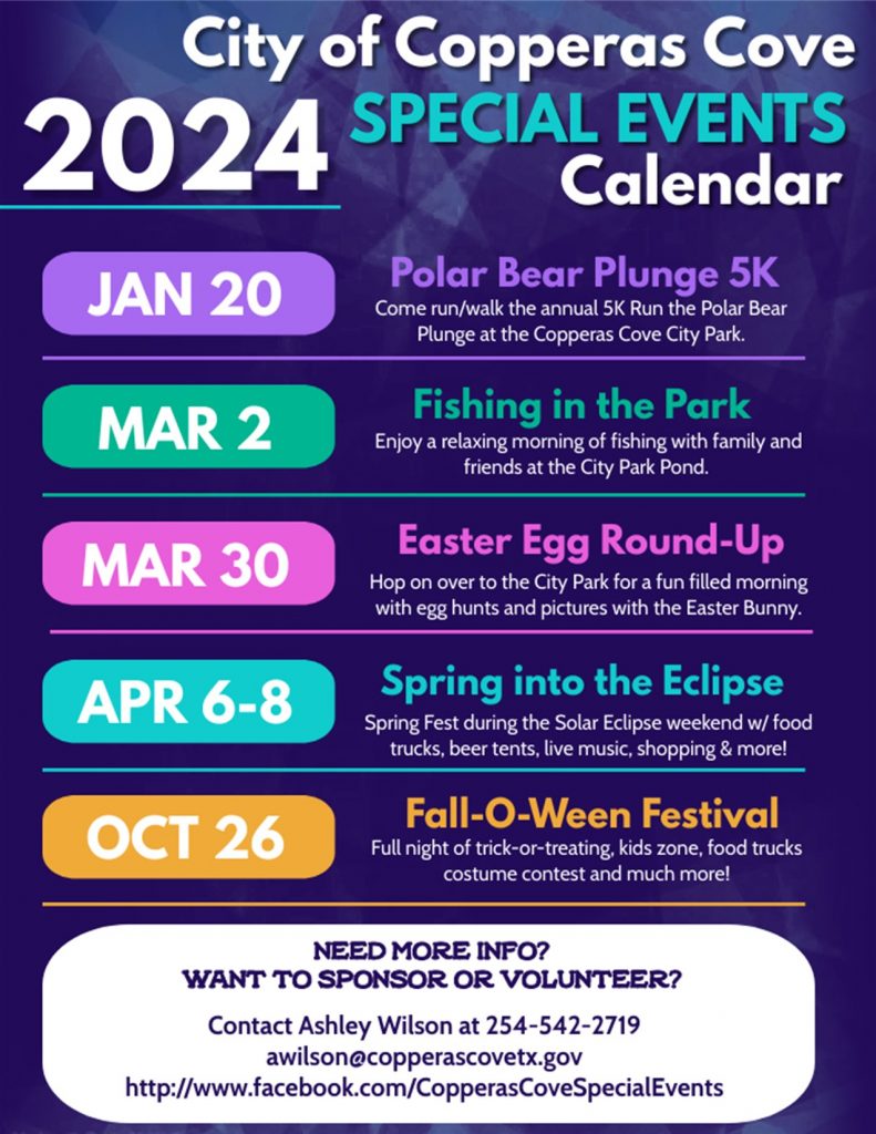 2024 Special Events Calendar