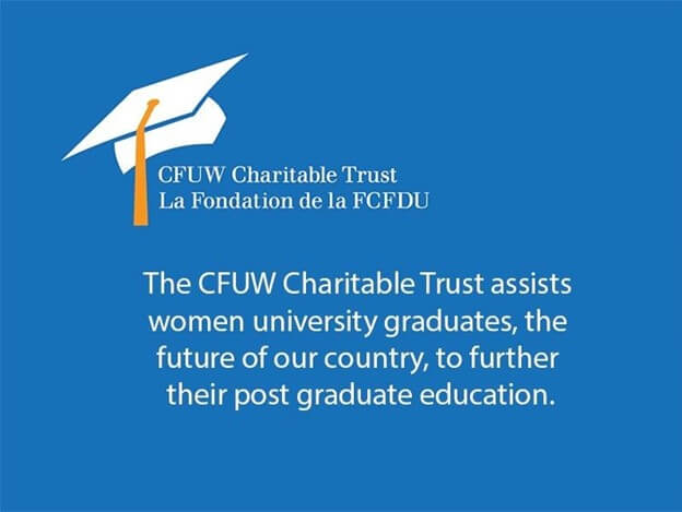 Charitable Trust graphic with description of the trust and graduation cap icon