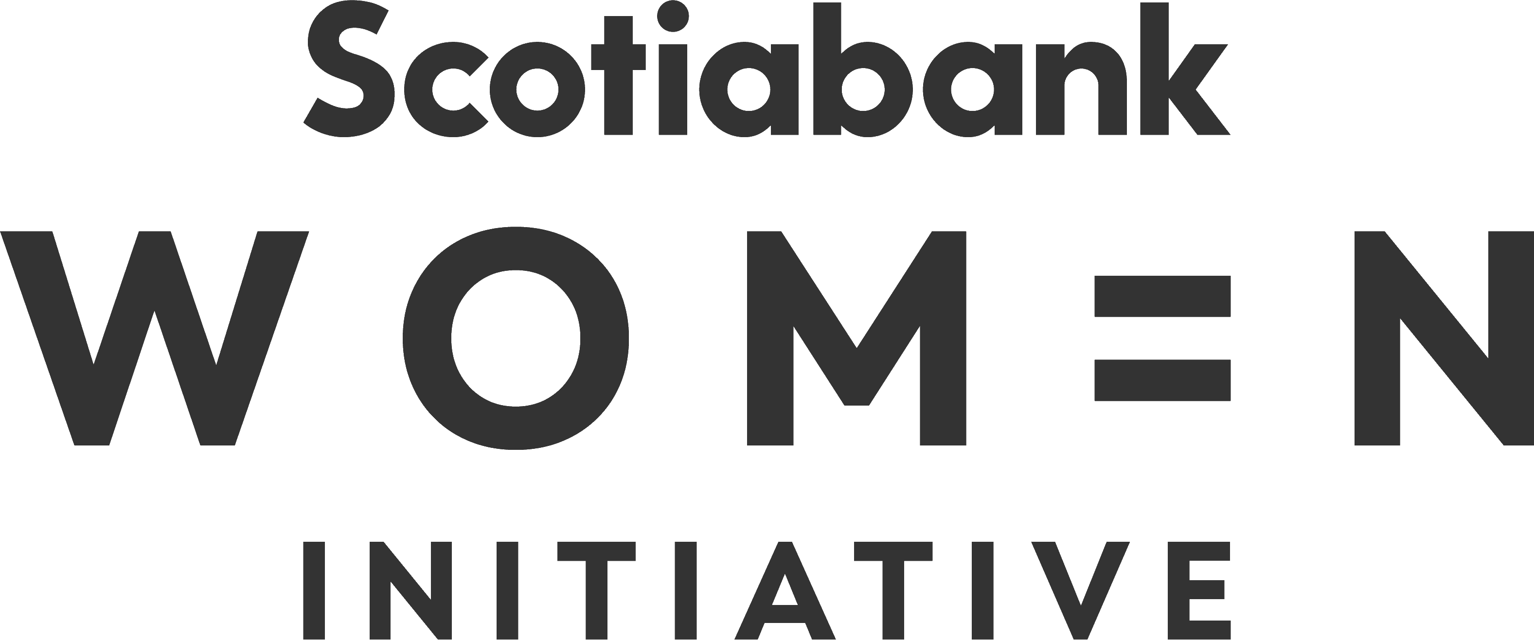Scotiabank Women Initiative Logo Scotiabank Women Initiative logo displaying the Scotiabank wordmark above the words “Women Initiative” in large black lettering.