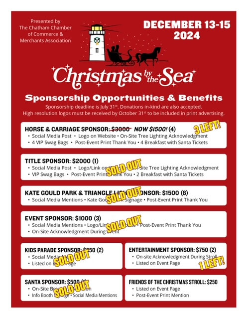 christmas by the sea sponsor update 8-20-24