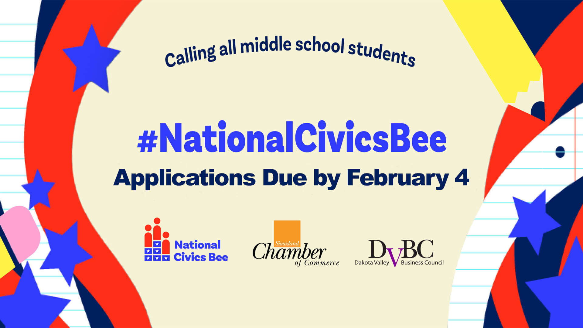 2025 Civics Bee Graphic for Website Front Page