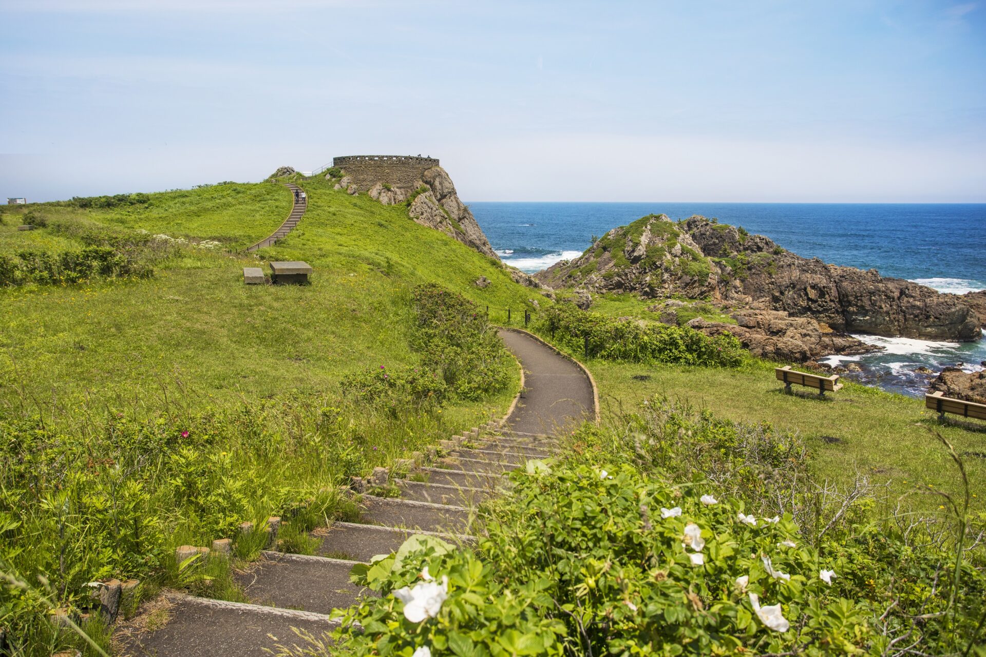 5.2-kilometer walking trail that leads to the Ashigezaki Scenic Overlook