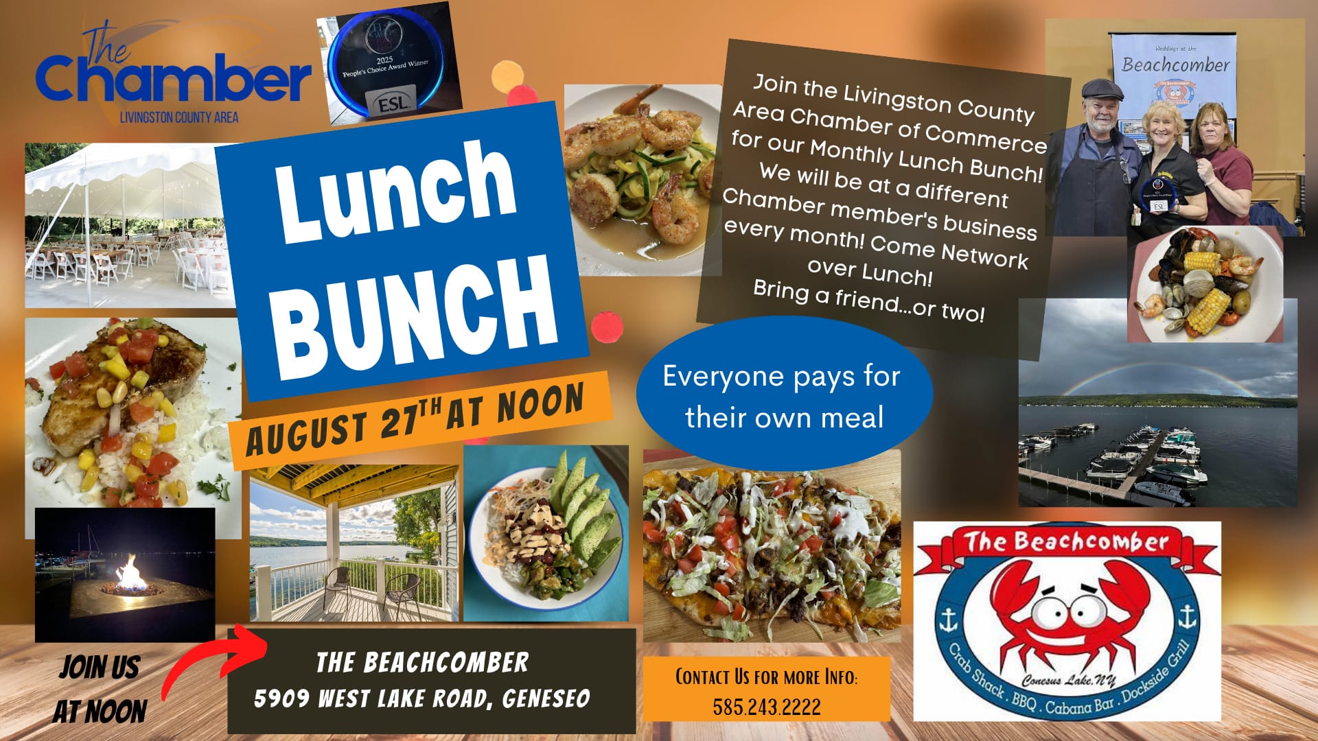 August Lunch Bunch Beachcomber