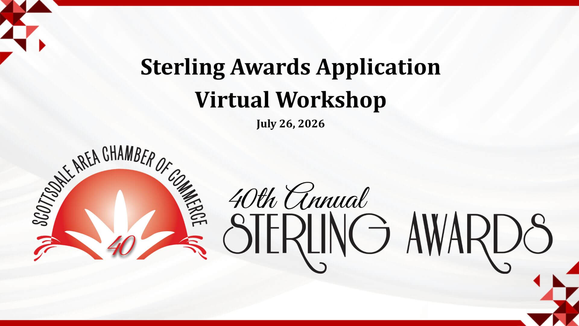 2025 Sterling Awards Workshop