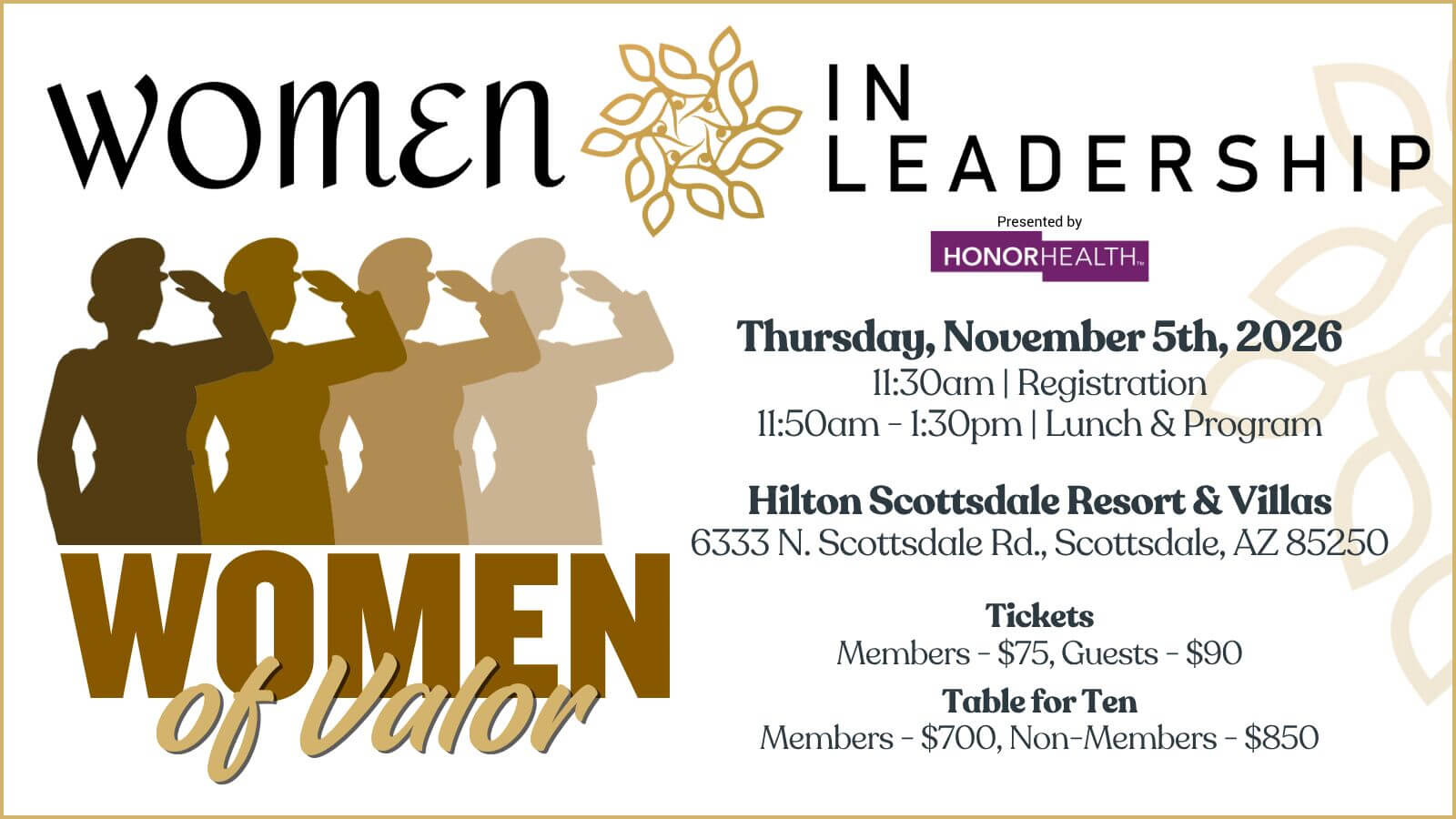 WIL Women of Valor NOV 2026 WIL Women of Valor NOV 2026