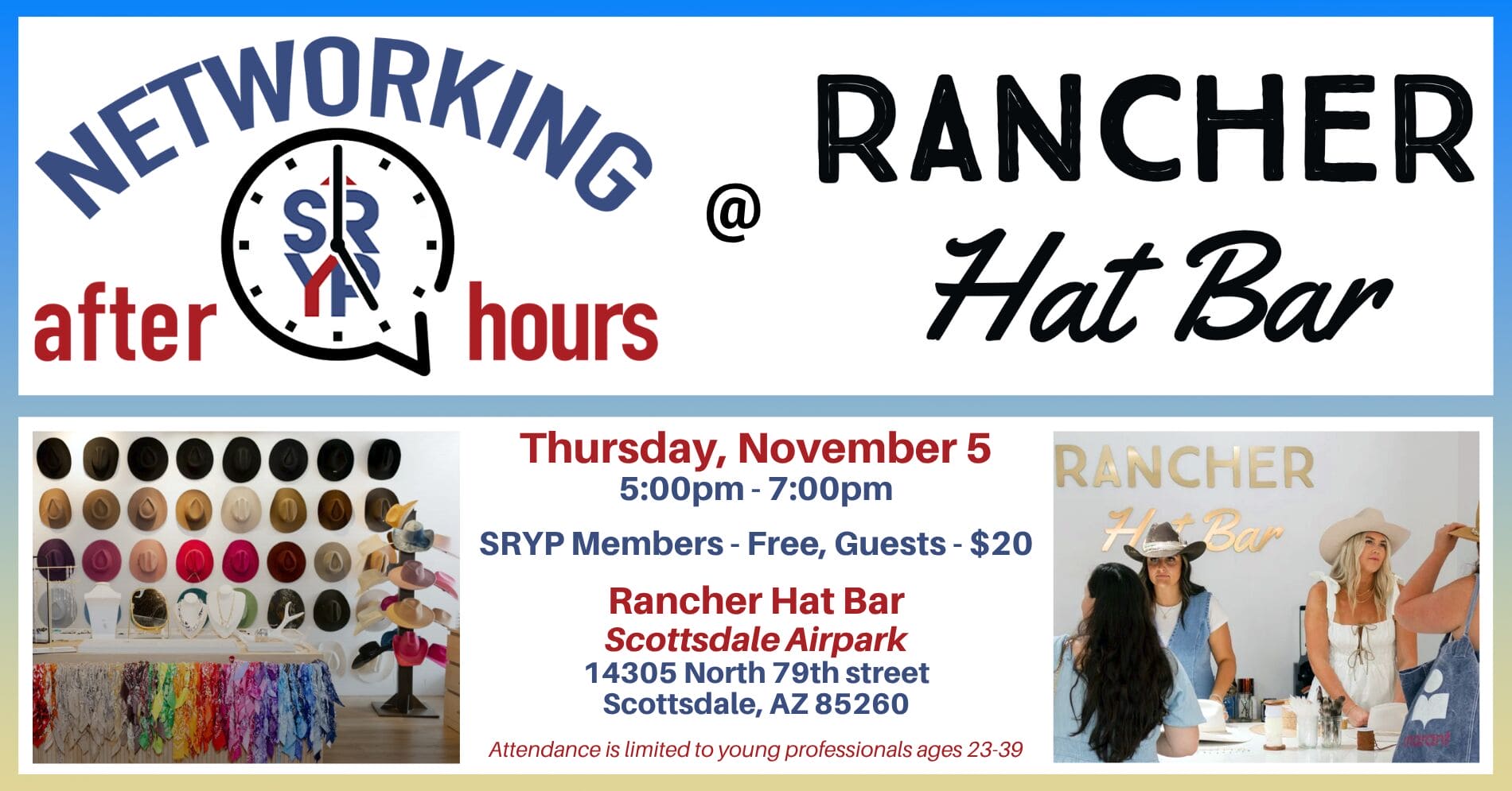 RANCHER HAT BAR EVENT RANCHER HAT BAR EVENT