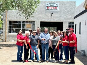 River Flooring Ribbon Cutting