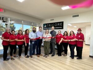 Tricore ribbon cutting Tri Core Ribbon Cutting