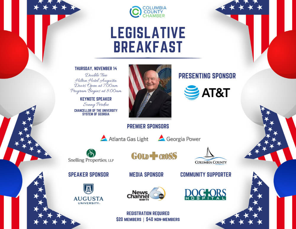 Legislative Breakfast Information Graphic