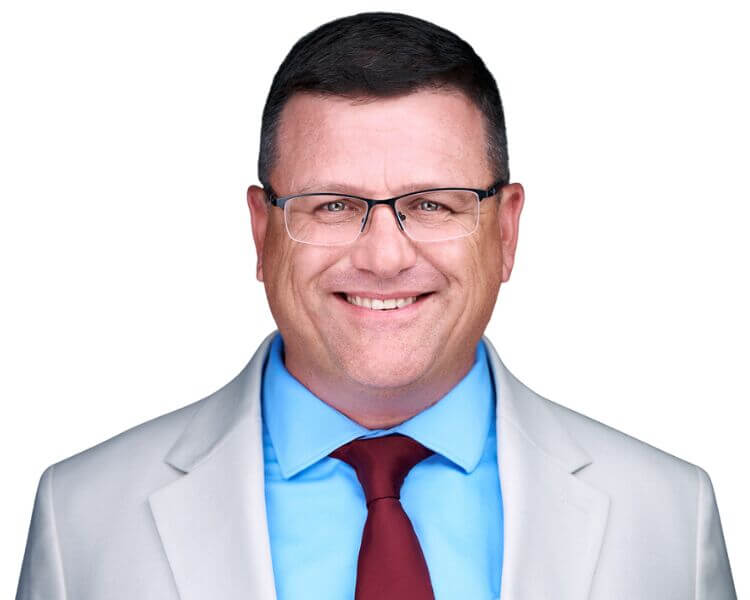 William Nadolski Website Headshot - White Background Zoomed