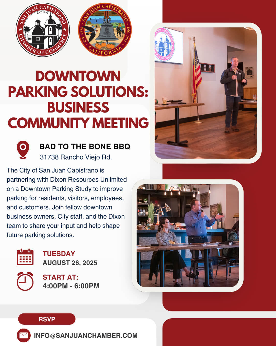 Downtown Parking Solutions Business Community Meeting