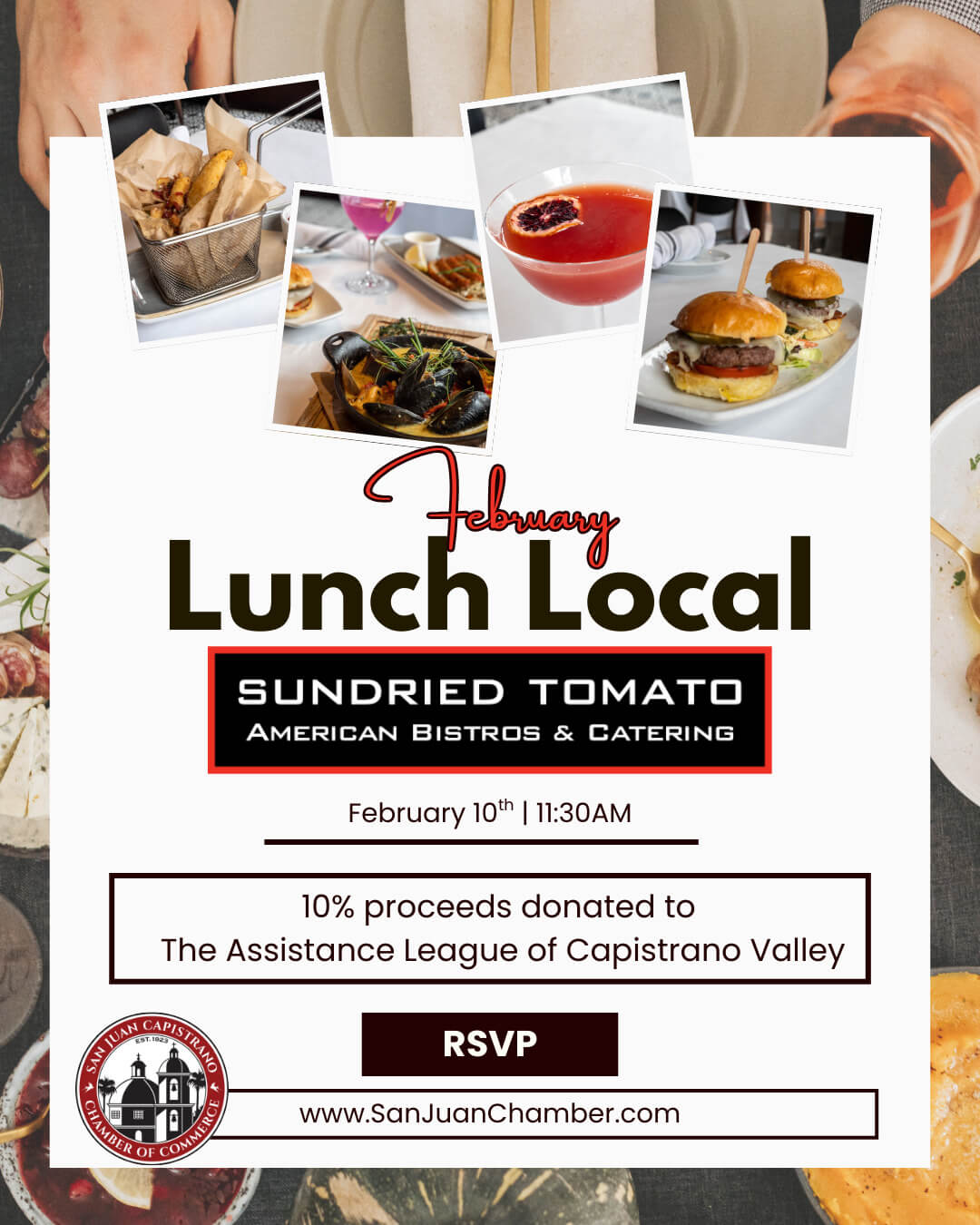 February - Lunch Local Sundried Tomato February - Lunch Local Sundried Tomato