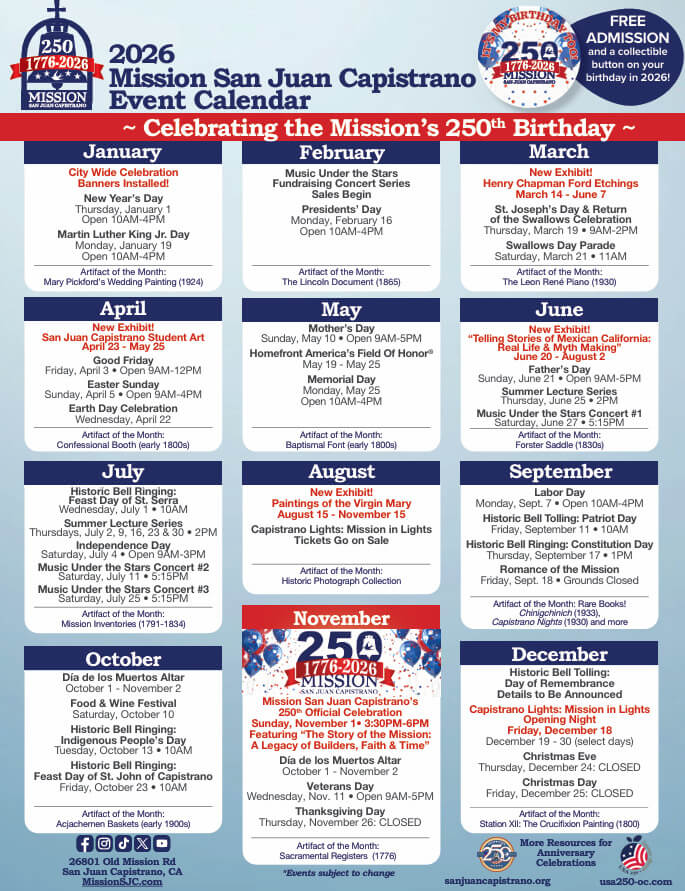 Mission San Juan 250th Flyer