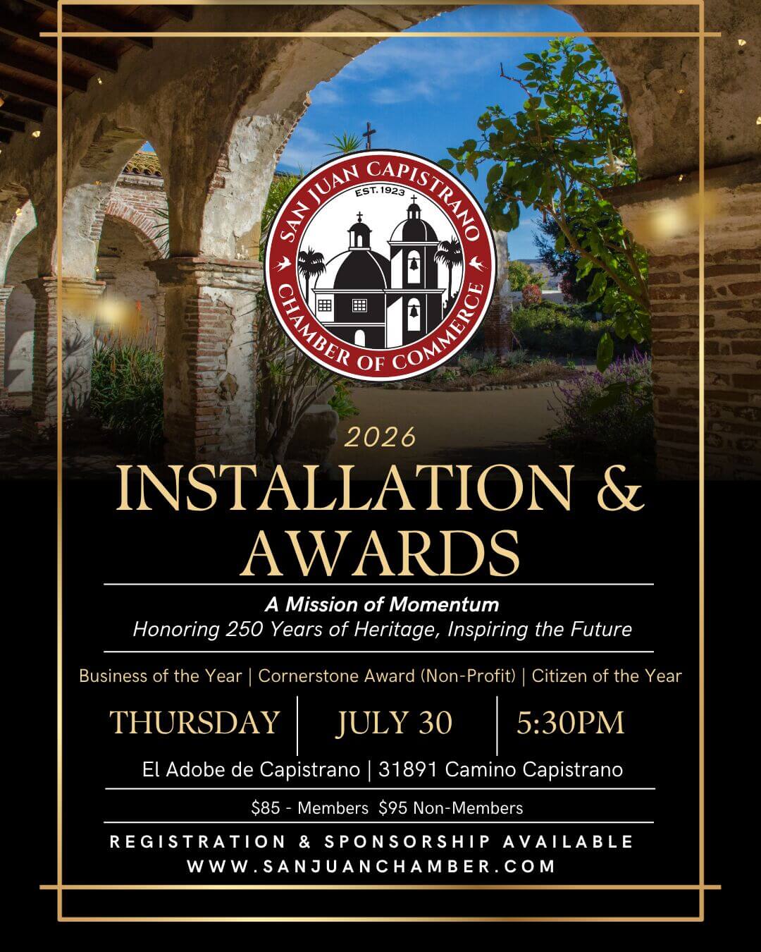 Installation & Awards 2026 Installation & Awards 2026
