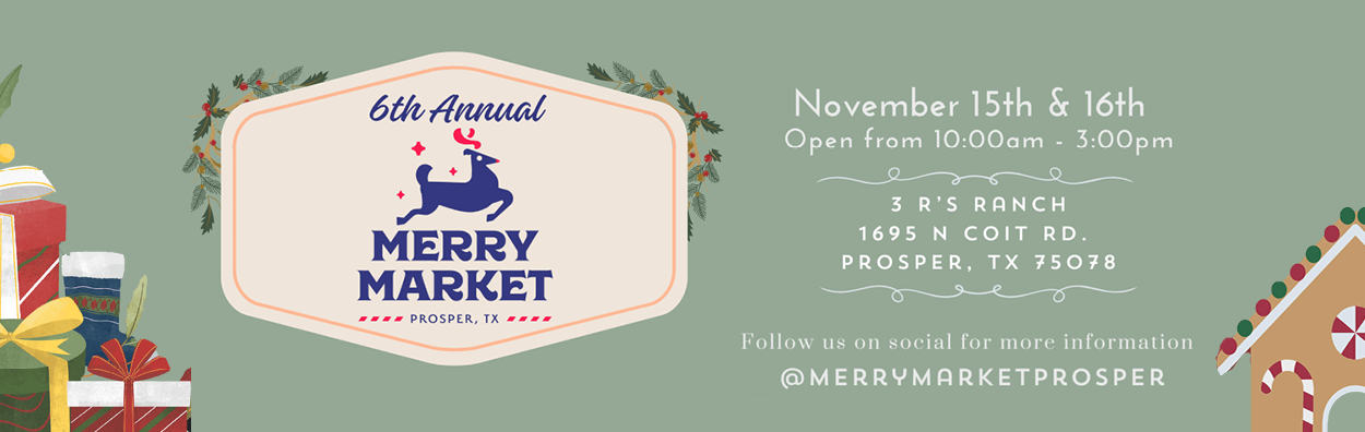 Merry Market horizontal ad