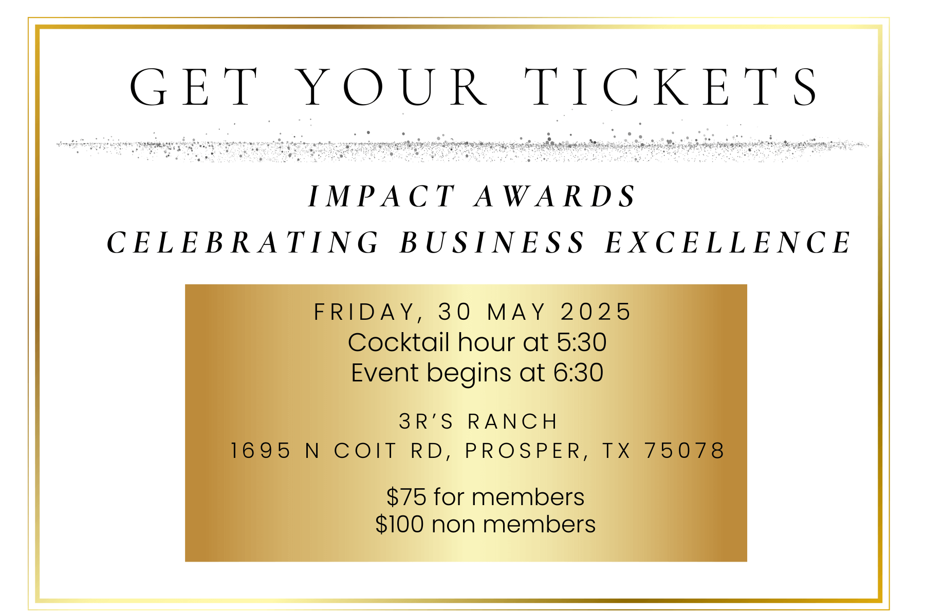 Awards tickets Awards tickets