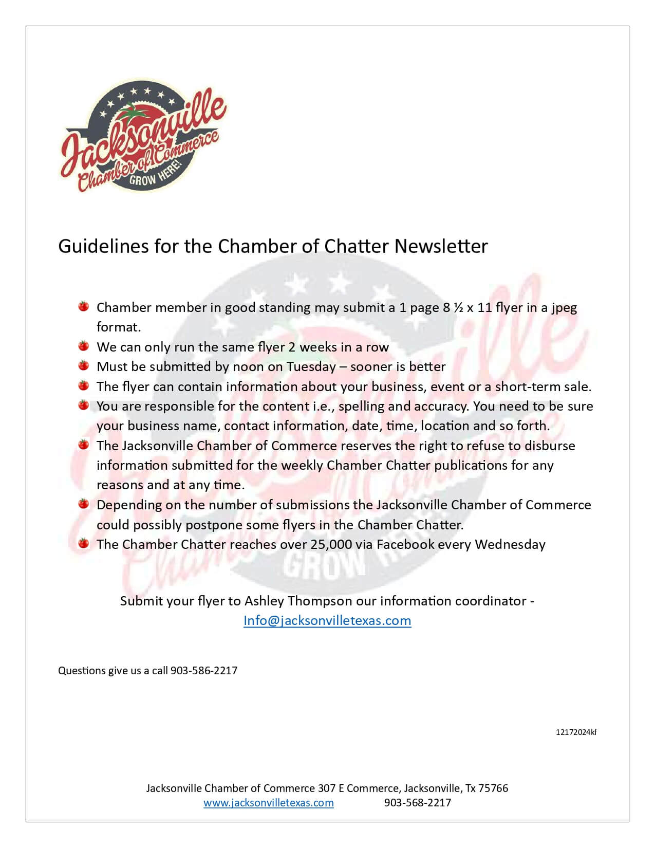 2025 Guidelines for the Chamber of Chatter Newsletter_page-0001