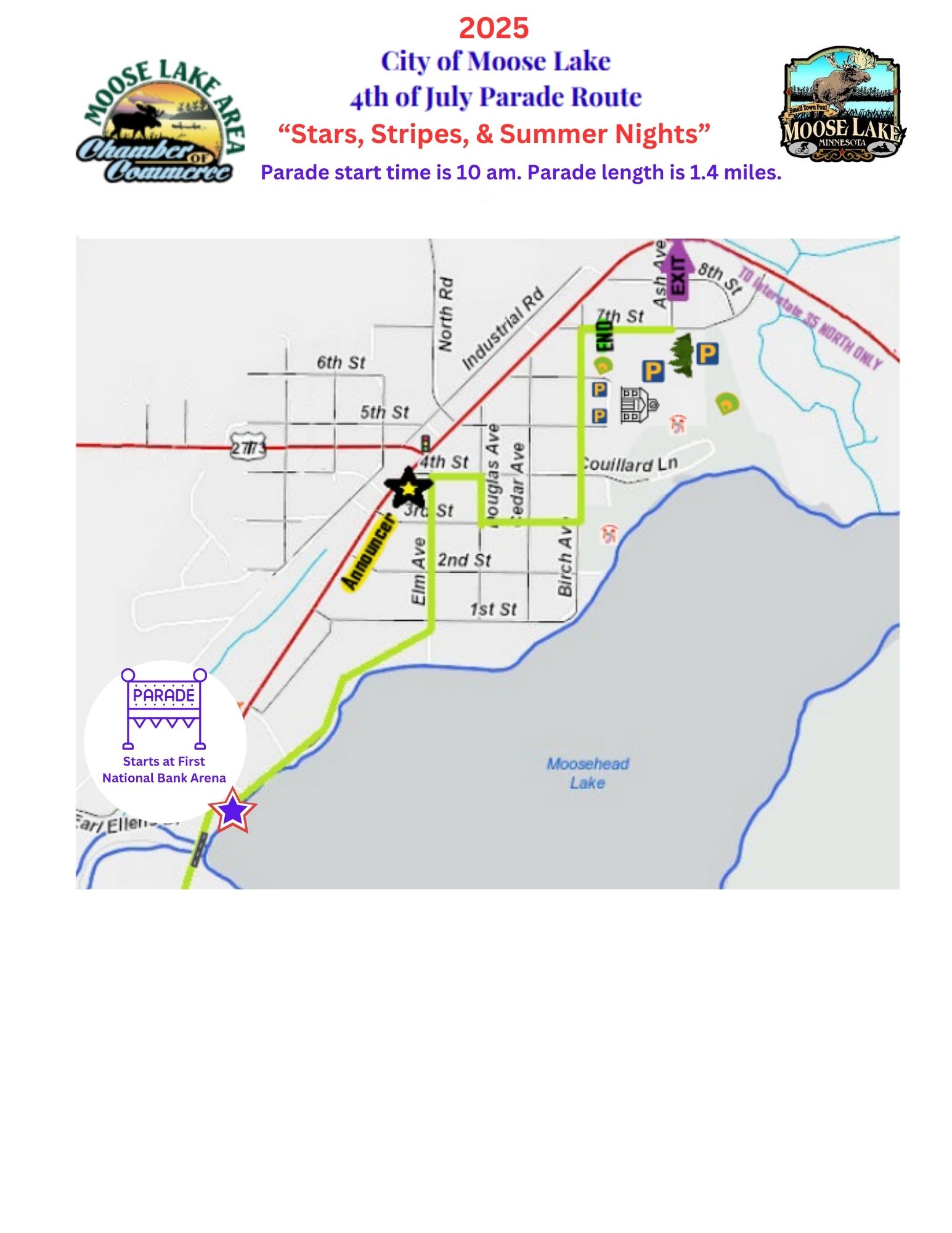 4th of July 2025 Parade Route Public