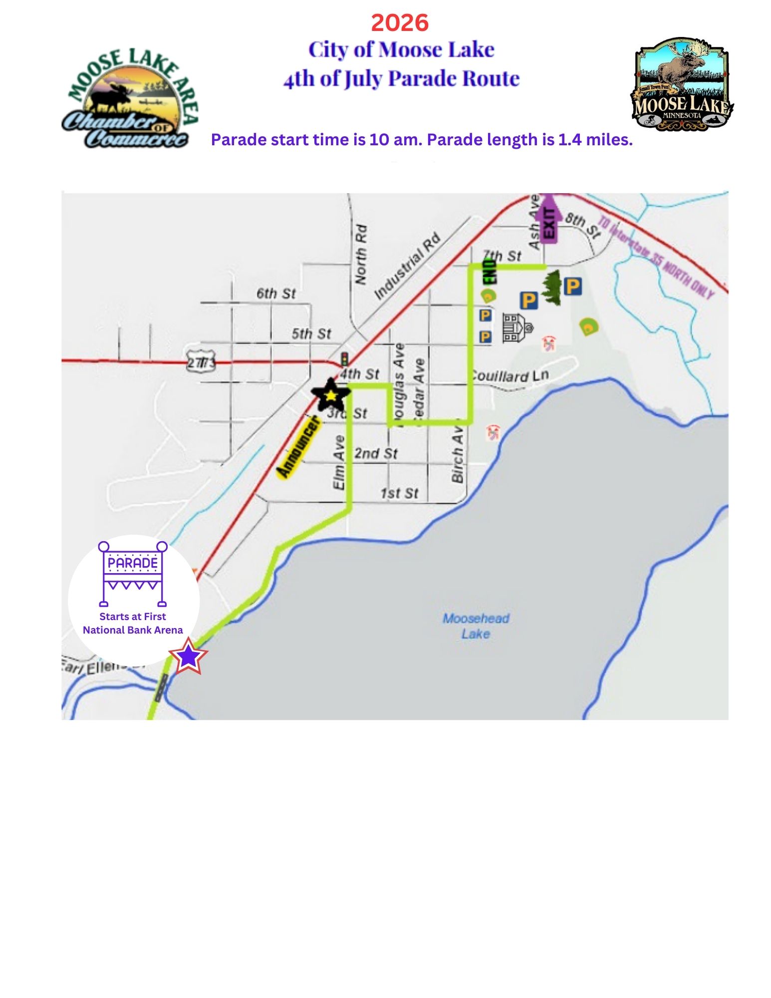 4th of July 2026 Parade Route (1)