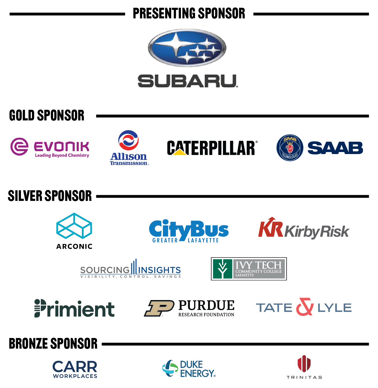 Sponsors for 2026 Robotics camp