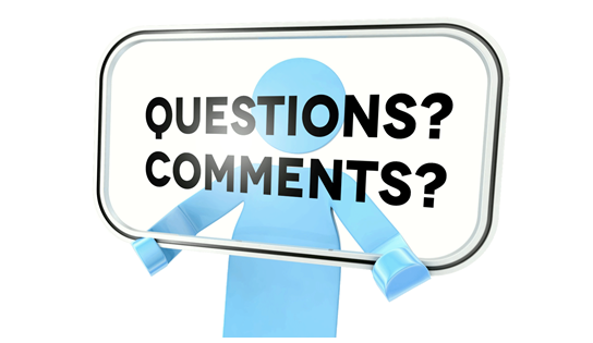 Questions Comments Snip