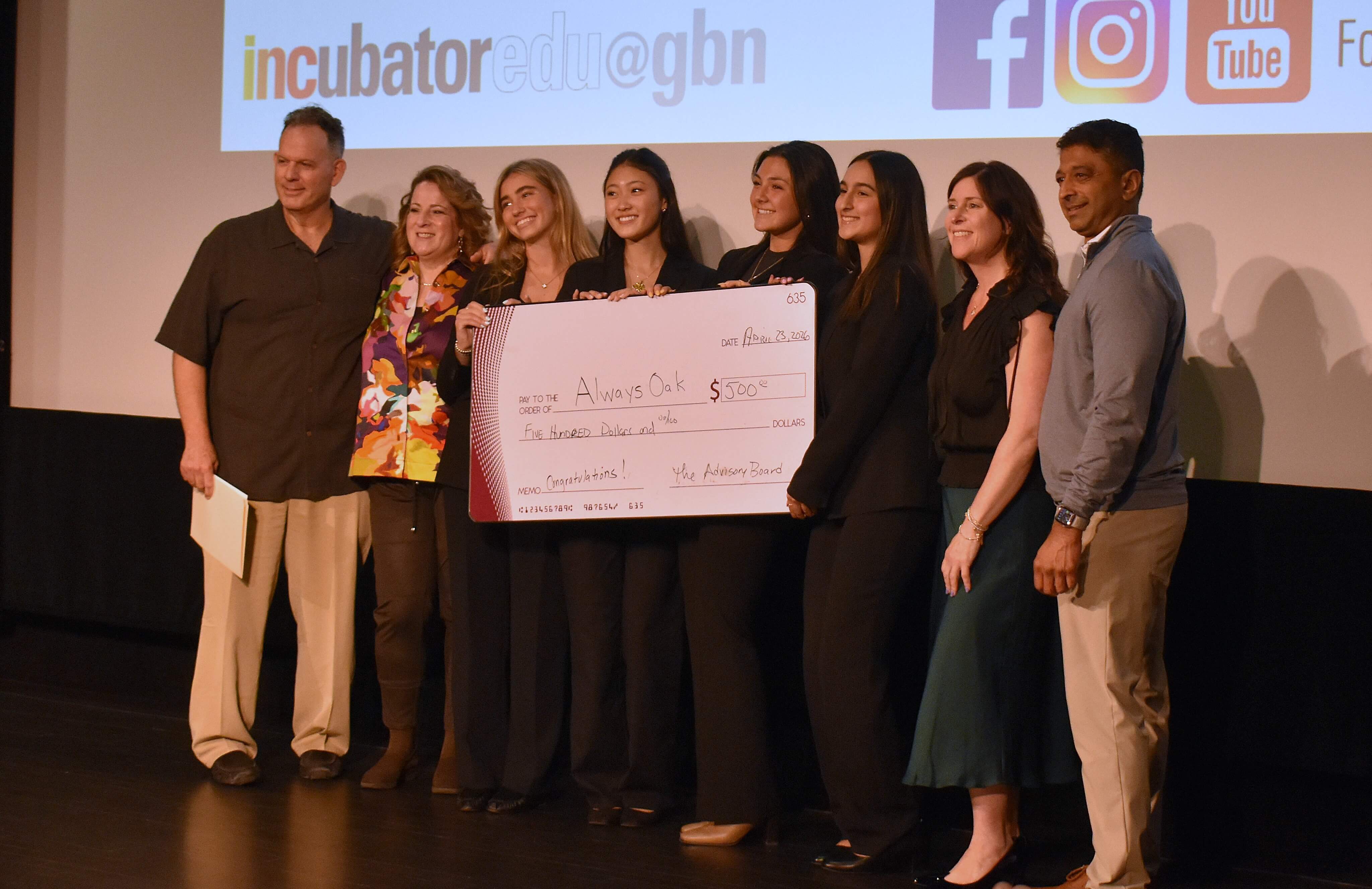 Incubator winners