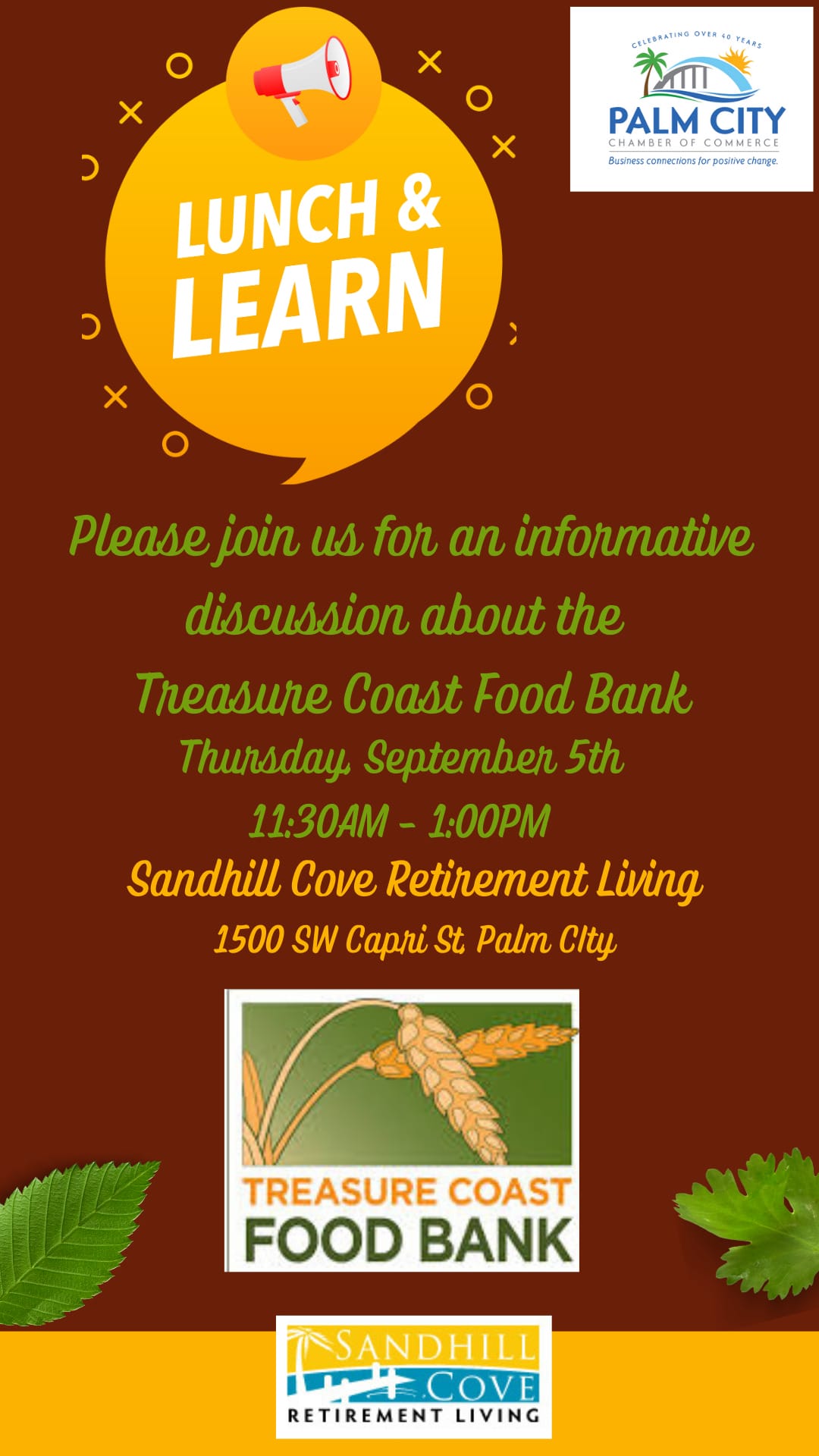 Lunch and Learn Treasure Coast Food Bank