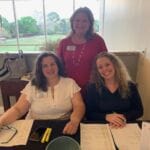 February breakfast Christina Mcintosh Lisa Vasquez and Allison Prause